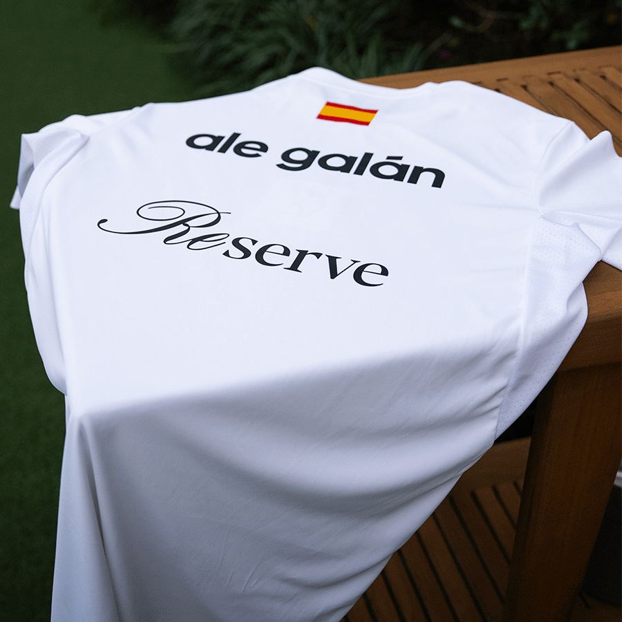 Adidas Ale Galan Tee wit - detail