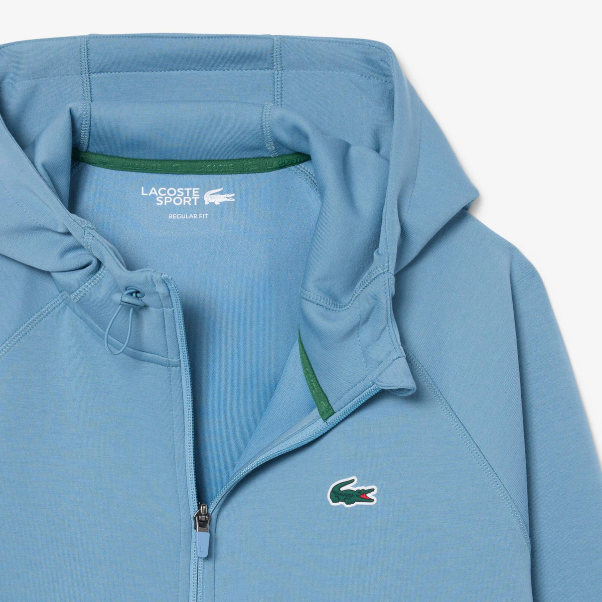 Lacoste Sport Stretch Hoodie met Rits SH0152 Blauw - model 1